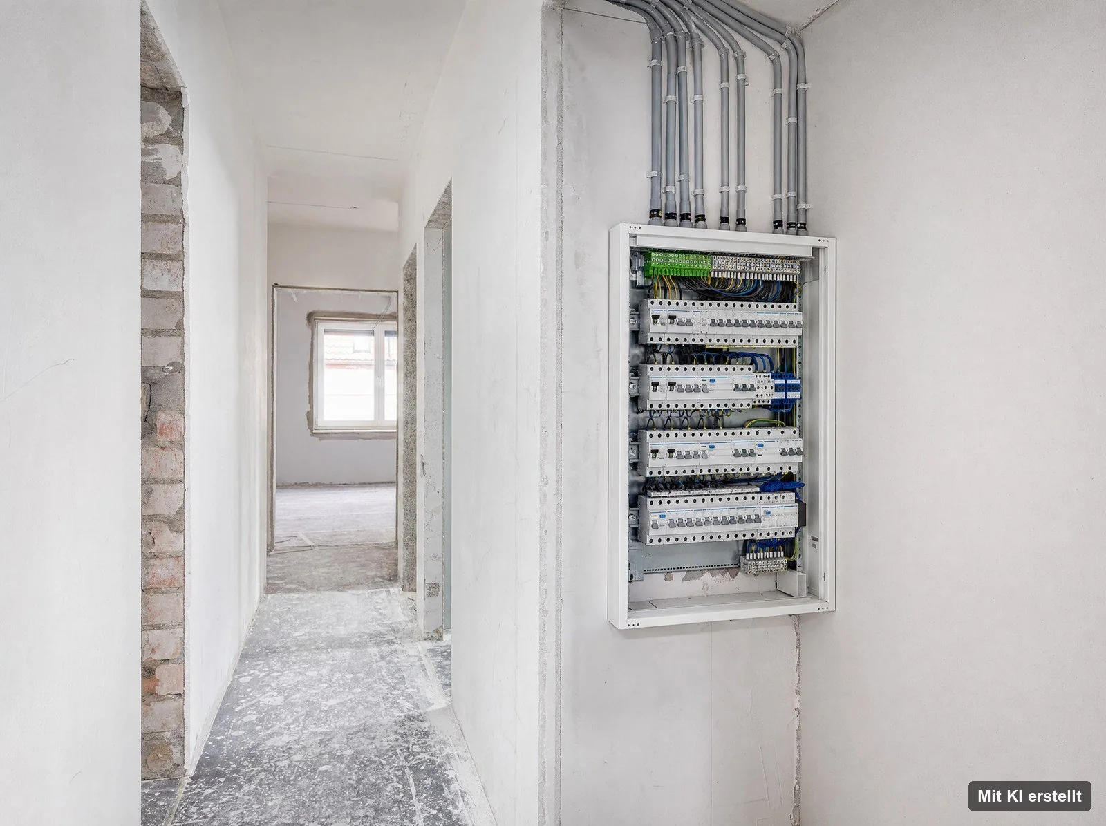 Neue Leitungen und Verteiler bei einer Elektroinstallation in Delmenhorst