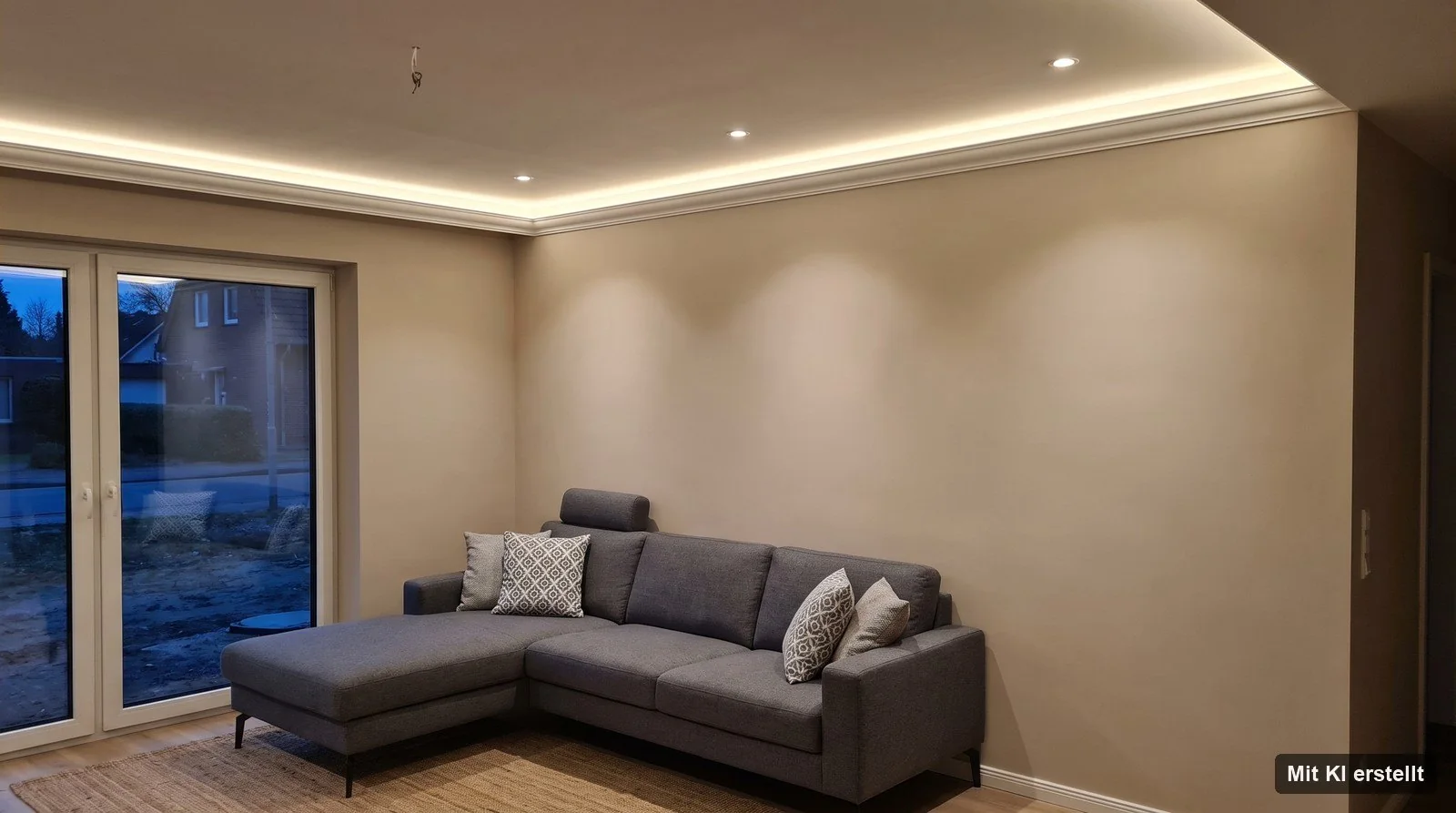 LED-Beleuchtung in einem modernen Wohnzimmer in Delmenhorst — Elektro Jahnke